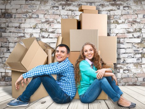 Removal company team helping with a Brompton home move