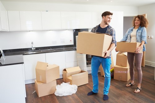 Packing supplies and boxes for Brompton removal services