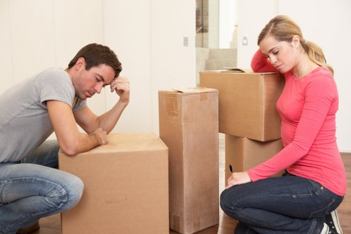 Staff assessing risks and handling furniture with care